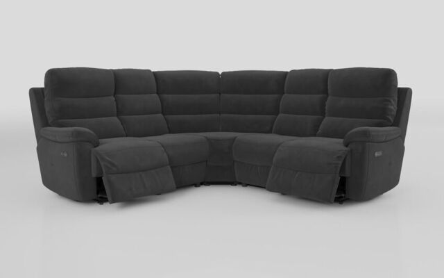 Ossett 2 Corner 2 Power Sofa with Head Tilt - poltronesofà at ScS