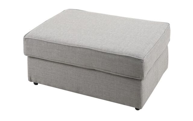 Hugo Fabric Plain Banquette Footstool - poltronesofà at ScS