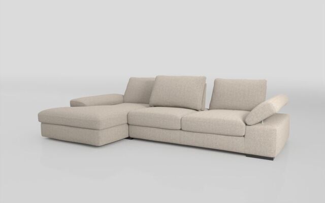 Savazza 4 Seater Sofa with Adjustable Back Rest Left Hand Facing Lounger - poltronesofà at ScS