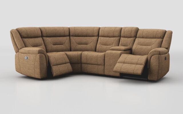 Ainsdale 1 Corner 2 Manual Sofa with Console - poltronesofà at ScS