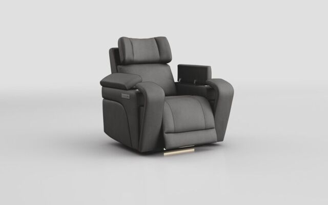 Adstock Power Recliner Chair with Power Head Tilt, Lumbar, Massage, Audio, Heat & LED Lights  - poltronesofà at ScS