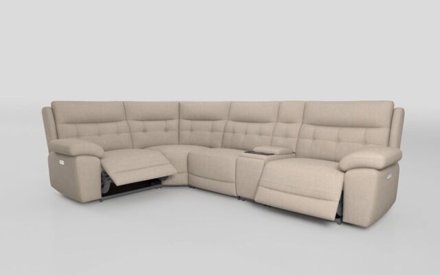 Belford 1 Corner 3 Power Recliner Sofa with Media Console - poltronesofà at ScS