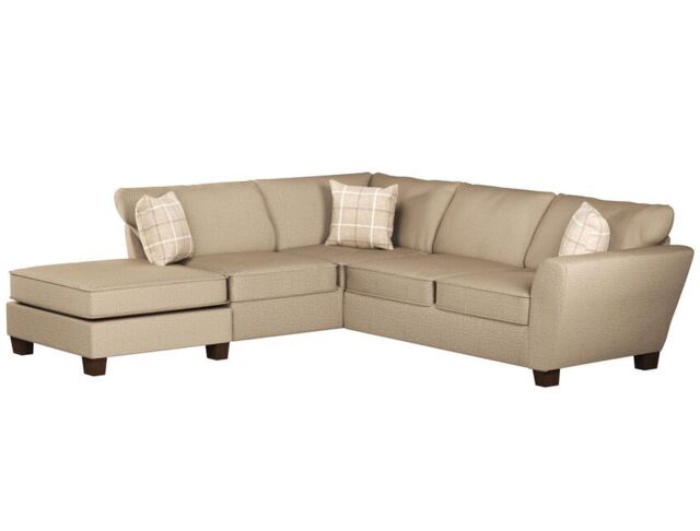 Theo Fabric 1 Corner 2 Left Hand Facing Chaise Standard Back Sofa  - poltronesofà at ScS