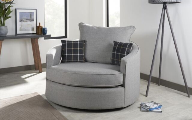 Hugo Fabric Large Twister Chair  - poltronesofà at ScS