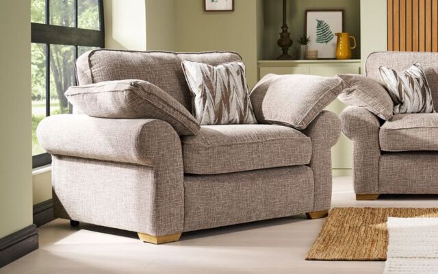 ScS Living Skylar Fabric Love Chair