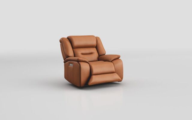 Massari Power Recliner Chair with Power Head Tilt  - poltronesofà at ScS