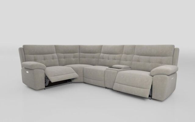 Belford 1 Corner 3 Power Recliner Sofa with Media Console - poltronesofà at ScS