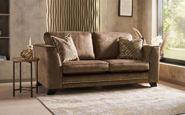 ScS Living Majestic Fabric 3 Seater Sofa Standard Back
