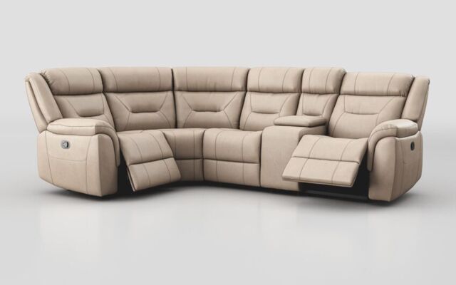 Ainsdale 1 Corner 2 Manual Sofa with Console - poltronesofà at ScS
