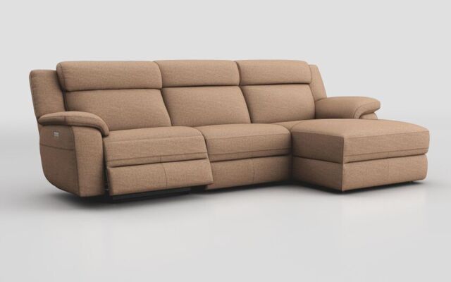Sarsina 3 Seater Sofa Left Hand Facing Power & Right Hand Facing Lounger with Head Tilt - poltronesofà at ScS