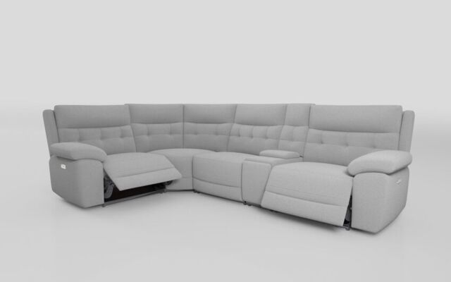 Belford 1 Corner 3 Power Recliner Sofa with Console and Power Head Tilt - poltronesofà at ScS