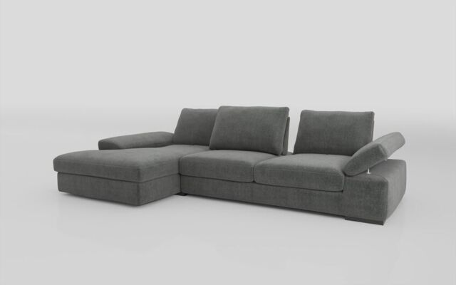 Savazza 4 Seater Sofa with Adjustable Back Rest Left Hand Facing Lounger  - poltronesofà at ScS