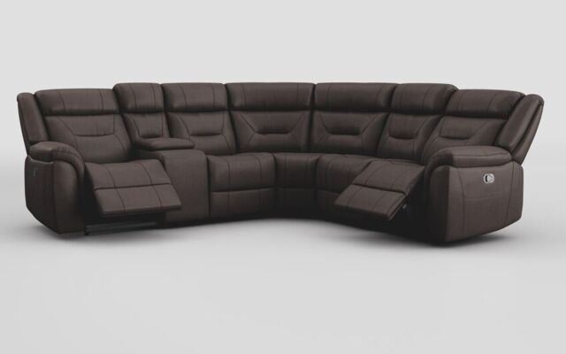 Adstock Power Recliner Chair with Power Head Tilt, Lumbar, Massage, Audio, Heat & LED Lights  - poltronesofà at ScS