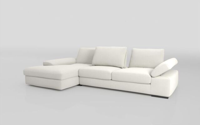Savazza 4 Seater Sofa with Adjustable Back Rest Left Hand Facing Lounger  - poltronesofà at ScS