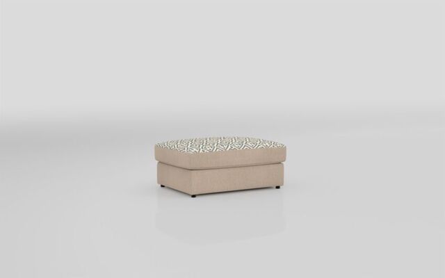 Aspen Fabric Pattern Top Banquette Footstool - poltronesofà at ScS