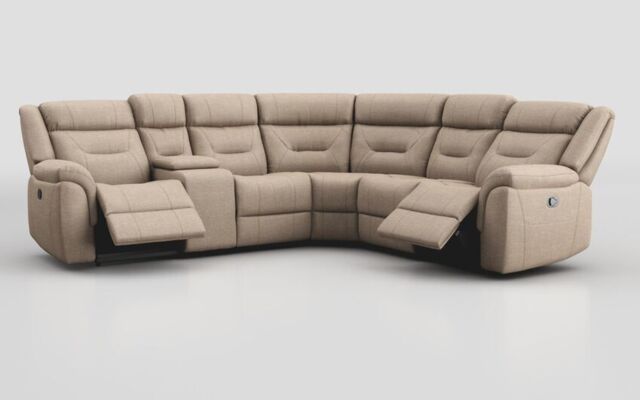 Adstock Power Recliner Chair with Power Head Tilt, Lumbar, Massage, Audio, Heat & LED Lights  - poltronesofà at ScS