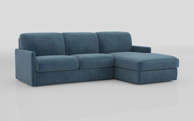 Barete Slim Arm 4 Seater Sofa Bed with Right Hand Facing Large Lounger  - poltronesofà at ScS