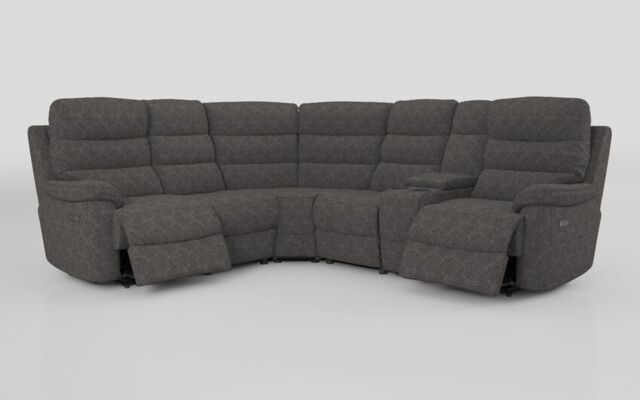 Ossett 2 Corner 2 Power Sofa with Right Hand Facing Console & Head Tilt  - poltronesofà at ScS