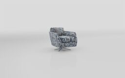 Living Esme Fabric Patterned Swivel Chair  - poltronesofà at ScS