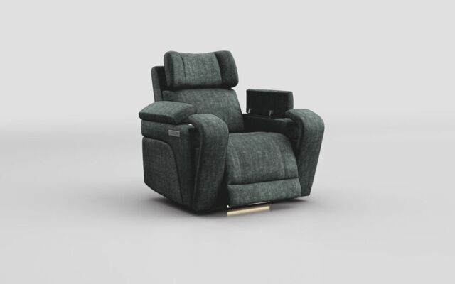 Adstock Power Recliner Chair with Power Head Tilt, Lumbar, Massage, Audio, Heat & LED Lights  - poltronesofà at ScS