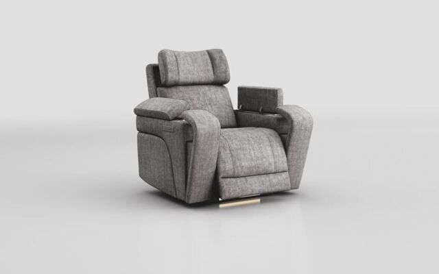Adstock Power Recliner Chair with Power Head Tilt, Lumbar, Massage, Audio, Heat & LED Lights  - poltronesofà at ScS