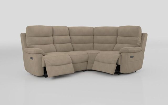 Ossett 2 Corner 1 Power Sofa with Head Tilt - poltronesofà at ScS