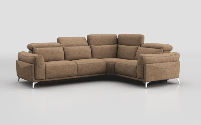 Gattolino 2 Corner 1 Static Sofa with Manual Head Tilt  - poltronesofà at ScS