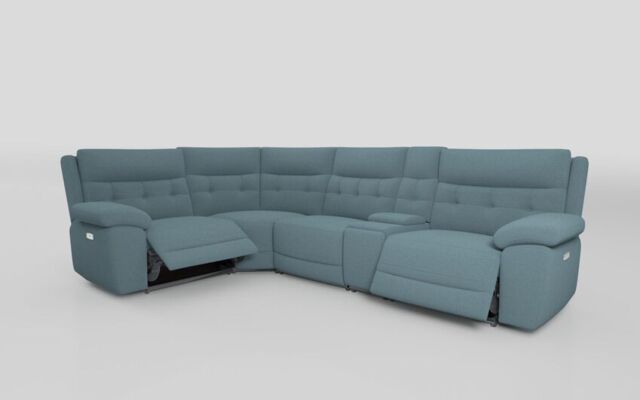Belford 1 Corner 3 Power Recliner Sofa with Console and Power Head Tilt  - poltronesofà at ScS