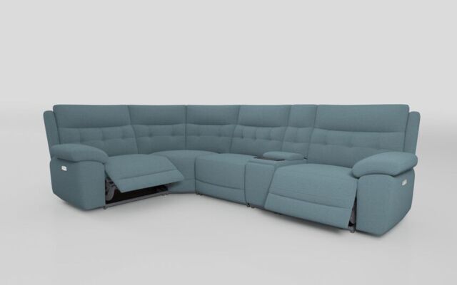 Belford 1 Corner 3 Power Recliner Sofa with Media Console - poltronesofà at ScS