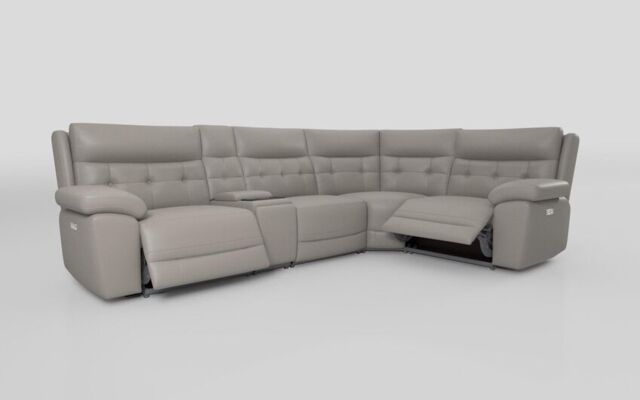 Belford 3 Corner 1 Power Recliner with Media Unit and Power Head Tilt - poltronesofà at ScS