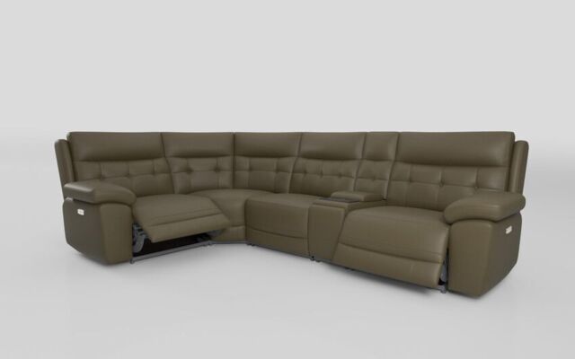 Belford 1 Corner 3 Power Recliner Sofa with Media Console - poltronesofà at ScS
