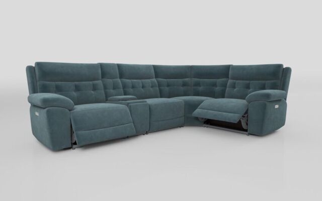Belford 3 Corner 1 Power Recliner with Media Unit and Power Head Tilt - poltronesofà at ScS