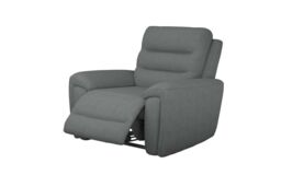 ScS Living Grey Fabric Jace Manual Recliner Chair