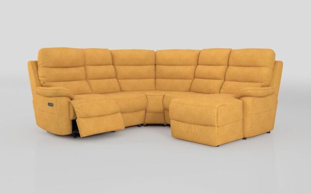 Ossett 2 Corner 2 Right Hand Facing Chaise Left Hand Facing Power Sofa with Head Tilt - poltronesofà at ScS