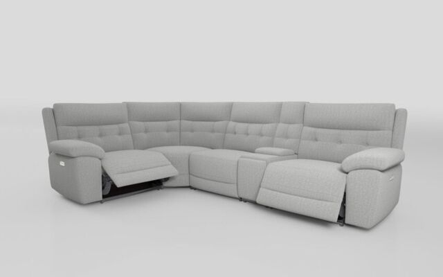 Belford 1 Corner 3 Power Recliner Sofa with Console and Power Head Tilt - poltronesofà at ScS