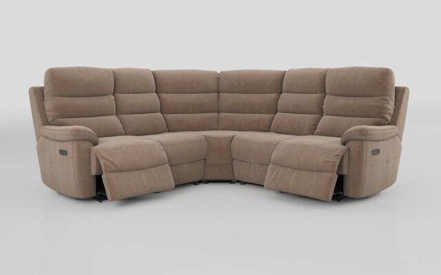 Ossett 2 Corner 2 Power Sofa with Head Tilt - poltronesofà at ScS