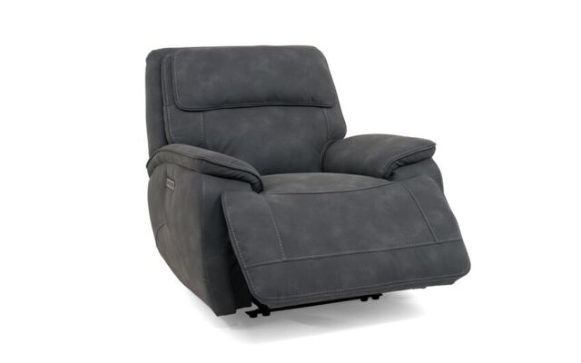 Endurance Grey Presley Fabric Power Recliner Chair