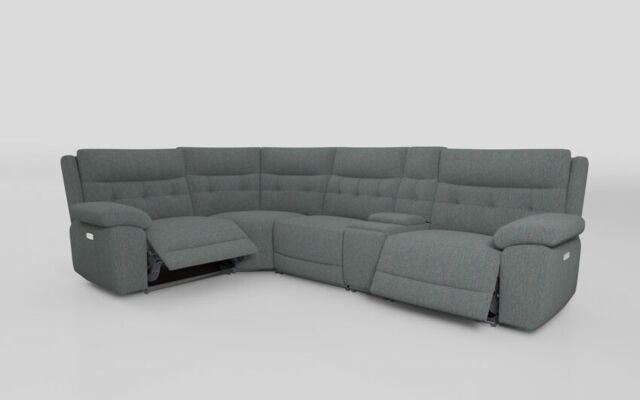 Belford 1 Corner 3 Power Recliner Sofa with Console and Power Head Tilt - poltronesofà at ScS