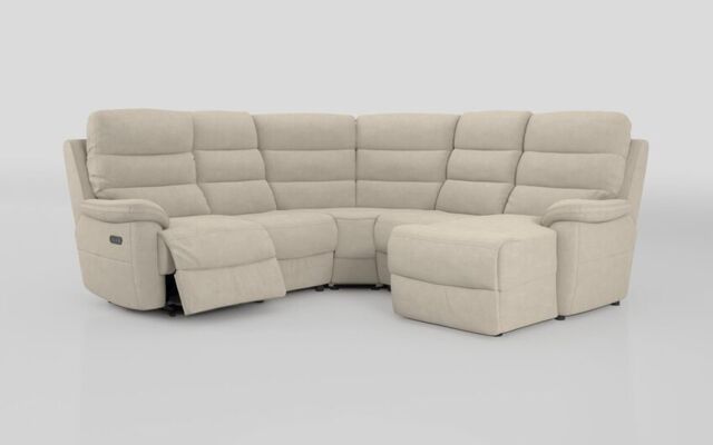 Ossett 2 Corner 2 Right Hand Facing Chaise Left Hand Facing Power Sofa with Head Tilt - poltronesofà at ScS