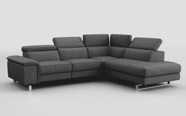 Viserba 3 Corner 2 Sofa with Right Hand Facing Chaise & Manual Head Tilt - poltronesofà at ScS