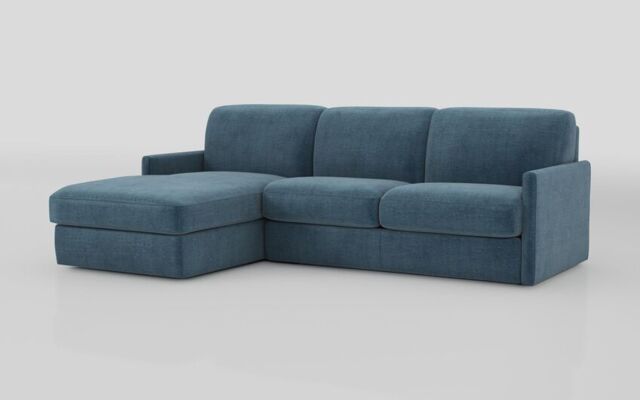 Barete Slim Arm 4 Seater Sofa Bed with Left Hand Facing Large Lounger  - poltronesofà at ScS