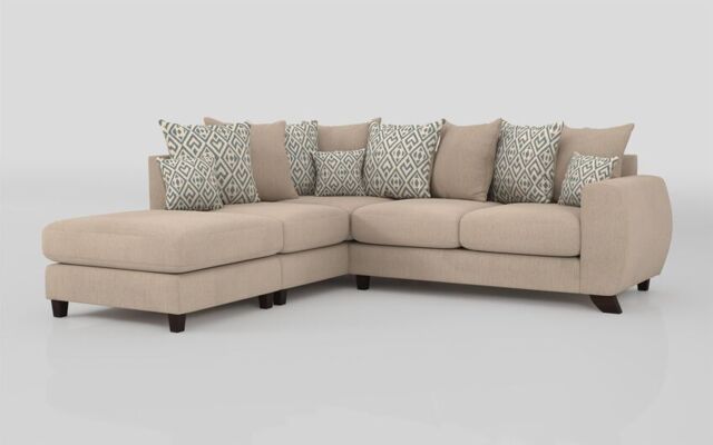 Aspen 1 Corner 2 Left Hand Facing Chaise Scatter Back Sofa - poltronesofà at ScS