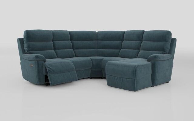 Ossett 2 Corner 2 Right Hand Facing Chaise Left Hand Facing Power Sofa with Head Tilt - poltronesofà at ScS