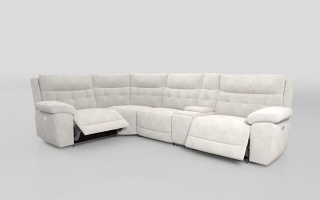 Belford 1 Corner 3 Power Recliner Sofa with Console and Power Head Tilt - poltronesofà at ScS