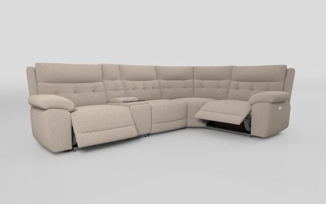 Belford 3 Corner 1 Power Recliner with Media Unit and Power Head Tilt - poltronesofà at ScS