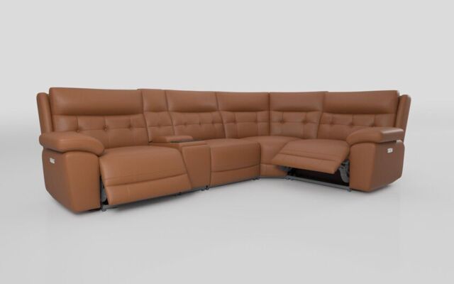 Belford 3 Corner 1 Power Recliner with Media Unit and Power Head Tilt - poltronesofà at ScS