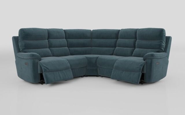 Ossett 2 Corner 2 Power Sofa with Head Tilt - poltronesofà at ScS