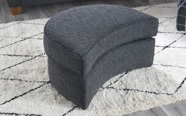 Theo Fabric Twister Footstool  - poltronesofà at ScS