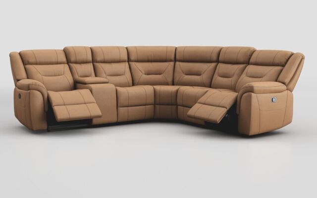Adstock Power Recliner Chair with Power Head Tilt, Lumbar, Massage, Audio, Heat & LED Lights - poltronesofà at ScS