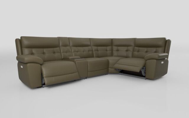 Belford 3 Corner 1 Power Recliner with Media Unit and Power Head Tilt - poltronesofà at ScS